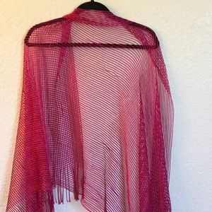 ‼️Final Mark Down. Pink glitter scarf